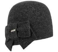 Seeberger Litika Cappello Lana Cotta follato Beanie da Donna Invernale (Grigio Scuro)