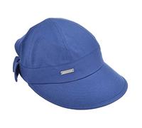 Seeberger Sunshine cap Donna - Berretto in Cotone Cappellino da Berretti con Visiera Primavera/Estate Estate - Taglia Unica Blu