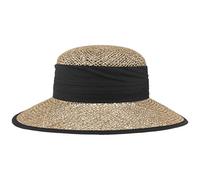 Seeberger Talea Beach Cappello Paglia Estivo di Taglia Unica - Nero