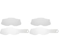 Seecle SE-41S112-HZ lente trasparente + 10 strappi compatibile per maschera 100% RACECRAFT 2 / STRATA 2 / ACCURI 2 / MERCURY 2 (Confezione da 2)