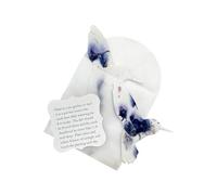 Seed Bloom Carta per semi di fiori selvatici, set di 24 pezzi, a forma di colibrì viola, con busta e istruzioni per piantare, scrivibile e piantabile, regalo per gli amanti delle piante, da utilizzare