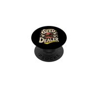 Seed Dealer simpatica mangiatoia uccelli giardino PopSockets PopGrip Adesivo