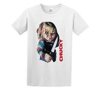 Seed of Chucky Horrible Chucky Men's T-Shirt White Graphic Unisex Tee Shirt L