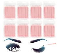 SEEDEW 800 Pezzi Micro Tamponi, Cotton Fioc da 10 cm, Strumenti per Ciglia e Mascara, Spazzole Multifunzionali in Microfibra di Plastica per la Rimozione e la Pulizia (Confezione Semplice) (Rosa)