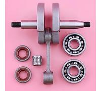 SEEDFF Albero Motore Albero Motore Adatto for Stihl FS 120 120R 200 200R 250 Motosega Benzina sostituire Parte con paraolio Kit Cuscinetti ad Aghi