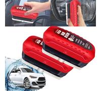 Seedhubdok Glass Cleaning Board, 2024 New Car Wash Oil Film Agent, 120ml Car Windshield Cleaner, Glass Film Removal Fluid For Car Window Remove Dirt, Car Glass Polishing Degreaser (2pcs)