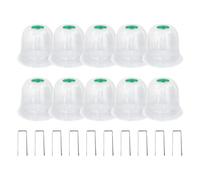 Seedling Dome Cover, Airflow Holes, 10 Pieces Adjustable Top Vent With Side , Translucent Plant Protection For Gardeners, Family, Friends, Beginners, Vegetable And Flower Seedlings, Outdoor Use Ensuri