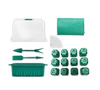 Seedling Starter Trays (Multi-Pack) - Mini Propagator Plant Grow Kit With Humidity Vented Domes & Base, Professional Greenhouse Propagation Kit For Indoor Starting