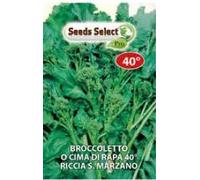 Seeds Select Broccoletto o Cima di Rapa 40° Riccia San Marzano, Semi da Orto, Bustina