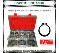 Seeger tipo A per albero - anello di bloccaggio - scatola assortimento 58pz