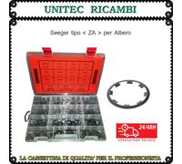 Seeger tipo ZA per albero - anello di bloccaggio - scatola assortimento 230 pz