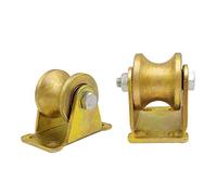 SEEHA Ruota scanalata a U da 2/4 Pezzi, Ruota Rigida for impieghi gravosi, carico Massimo di Una Singola Ruota 1000 kg, for Binario invertito, saracinesca, Porte scorrevoli(2 PCS 1.2in/32mm)