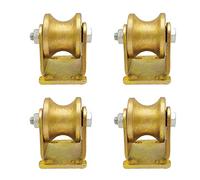 SEEHA Ruota scanalata a U da 2/4 Pezzi, Ruota Rigida for impieghi gravosi, carico Massimo di Una Singola Ruota 1000 kg, for Binario invertito, saracinesca, Porte scorrevoli(4 PCS 1.2in/32mm)