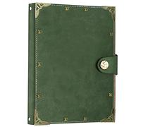 SEEHAN Carpeta A5 en blanco, cuaderno de cuero recargable, diario A5 para escribir dibujar, 200 páginas, cuaderno de bocetos vintage, diario de viaje para niñas, mujeres y hombres