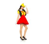Seeing Red di Legno Pupazzo Donna Pinocchio Abito Adulto Sexy Halloween Costume