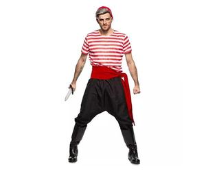 Seeing Red Pirate Crew Member Adult Costume - Large