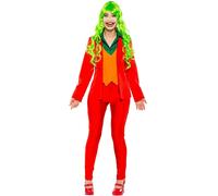 Seeing Red Wicked Burlone Joker Batman Adulto Donna Halloween Costume 90239