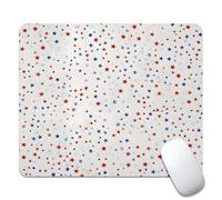 Seeing Stars Red, White & Blue Tappetini Mouse Confortevole Tappetino per Mouse Liscio Mousemat per Casa Ufficio Lavoro 25X30Cm