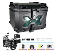 Seeiswork 45/55/65L Scatola di coda per bagagliaio per moto in alluminio Scatola per casco universale per moto Top Case Bagagli per moto multifunzione 45L