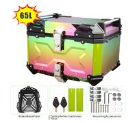 Seeiswork 45L/55L/65L Moto Top Box In Lega di Alluminio Tronco Casco Box Impermeabile Universale Moto Coda Box Custodie di Immagazzinaggio