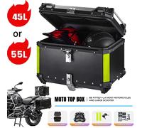 Seeiswork 45L 55L Scatola per casco moto in lega di alluminio CNC perBMW Yamaha e Honda Cassetta degli attrezzi per riporre i bagagli con coda superiore bagagliaio chiuso