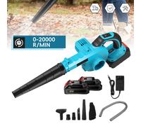 Seeiswork Soffiatore per foglie senza fili per Makita 21V Batteria Soffiatore elettrico per cantiere Maniglia Soffiatore elettrico e aspirapolvere