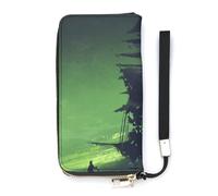 SEEKJOYS Portafoglio da donna con fantasma nave pirata modello portafogli da donna porta carte pochette elegante portafoglio con cinturino da polso lungo borsa da donna per ragazze signore, Nave