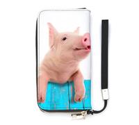 SEEKJOYS Portafoglio da donna con fantasma nave pirata modello portafogli da donna porta carte pochette elegante portafoglio con cinturino da polso lungo borsa da donna per ragazze signore, Simpatico