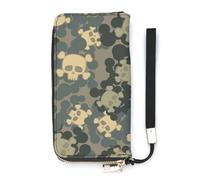 SEEKJOYS Portafoglio da donna con motivo ad acquerello con limone, portafoglio da donna, pochette elegante con cinturino da polso, borsa lunga da donna per ragazze e signore, Strano Cartone Anim,