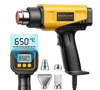SEEKONE Pistola ad Aria Calda 2000W con LCD, 50℃-650℃ Pistola Termica Design Com