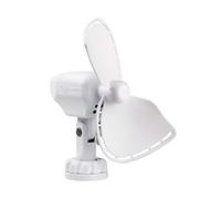 SEEKR Ultimate, 747DCWCS, ventilatore da cabina compatto a filo diretto 12 V, senza griglia, facile da pulire, 2 velocità, 150/200 CFM, 13,3 x 6,3 x 20,3 cm, bianco