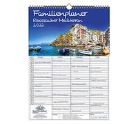 Seelenzauber FP2022-3W-00303-D-0 Agenda familiare con calendario da viaggio Magic Mediterranean DIN A3 per 2022 Città e Lund