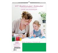 Seelenzauber KO-3WH-1006-D-0 DIY Craft Magic - Calendario per lavori artigianali senza calendario DIN A3, formato verticale, colore: verde erba - Soul Magic Photo Calendar Craft