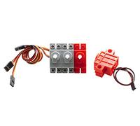 SEENGREAT Geek Servo Programmable Motor Servo Compatible with Standard Building Blocks and Micro for Bit/Ardui/Raspberry Pi Programming smart car Mini cross output shaft (2pcs Motor+2pcs servo)