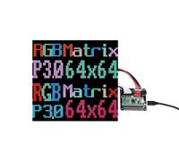 SeenGreat Pannello a matrice LED RGB Full Color 64 64 pixel per Raspberry Pi Raspberry Pi Pico ESP32 Ardui con scheda adattatore Directly Plug and Play