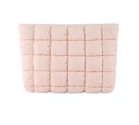 SEEOR Borsa da trucco pieghettata in nylon alla moda per articoli da toeletta da donna sacchetti cosmetici per spostamenti quotidiani e viaggi, PK, as the pic show