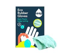 SEEP Guanti da cucina in gomma ecologica, guanti da cucina realizzati in gomma compostabile, guanti da cucina versatili, certificati FSC e commercio equo e solidale
