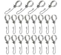 SeeRaphee 20 ganci per tubi in acciaio inox 304, per stendibiancheria da 50 mm