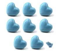 Figura sveglia del cuore Blu Armadio in ceramica maniglie cassetto tira manopole armadio manopole per cucina manopole camerette Armadi giocattolo ripostiglio box libreria 8PCS