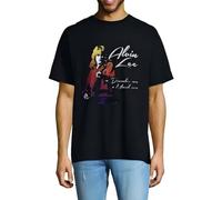SEERTLIOPT Men's Tshirts Alvin Lee Simple Wild T-Shirt Black L