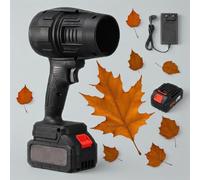 Seese Cordless Leaf Blower, Three Adjustable Wind Speeds Powerful Handheld Blower, Powerful Turbo Jet Blower with Battery and Charger, for Patio Cleaning, Blowing Leaves, Lawn (Black,No boxes)