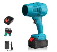 Seese Pro Blower, Seese Cordless Leaf Blower Handheld, Super Power Air Duster, Adjustable Speed, for Patio Cleaning, Lawn Care, Car Cleaning, Blowing Leaves and Dust (Blue,One battery)