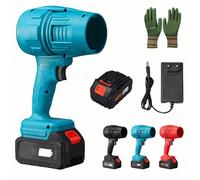 Seese Pro Blower, Seese Cordless Leaf Blower, Three Adjustable Wind Speeds Powerful Handheld with Battery & Charger, for Patio Cleaning, Lawn Care, Blowing Leaves Dust(Blue)