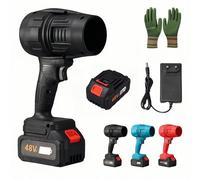 Seese Pro Blower, Seese Cordless Leaf Blower, Three Adjustable Wind Speeds Powerful Handheld with Battery & Charger, for Patio Cleaning, Lawn Care, Blowing Leaves Dust(Black)