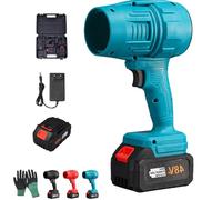 Seese Pro Blower, Seese Pro Cordless Leaf Blower, Storm Industries Jet Blower, Speed Violent Turbofan Blowers Air Compressed Duster, Leaf Blowers (Blue 1 battery)
