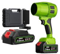 Seese Pro Leaf Blower - Cordless Leaf Blower Handheld, 1000g Blowing Force, 1200 CFM Airflow, 50 Minutes Runtime, for Yard/Patio/Car/Lawn/Garage Cleaning, Drying & Snow Removal (#10-Battery * 1)