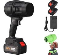 Seese Pro - Soffiatore Ultraleggero E Ultrapotente, Soffiatore Elettrico for Foglie Senza Fili Portatile, D'aria Turbo Super Potente Senza Fili(Black,2 Battery)