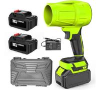 Seese Pro - Soffiatore Ultraleggero E Ultrapotente, Soffiatore for Foglie Portatile Senza Fili Seese, Spolveratore Ad Aria Super Potente Senza Fili, Mini Ventilatore a Getto D'aria(Green,2 Battery)