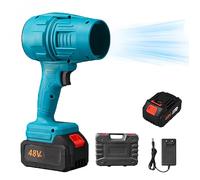 Seese - Soffiatore per foglie senza fili, modello Turbo Jet, leggero, super potente, portatile, per esterni, per la pulizia di cortili, patii, auto (blu)