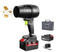 Seesepro Blower,Cordless Leaf Blower Handheld with 2600 Mah Battery And Charger,1kg Thrust 40 Minutes Runtime,Light And Powerful for Car, Patio, Garage (black)